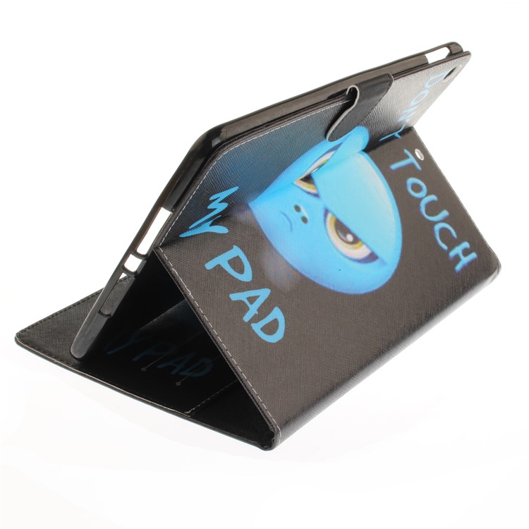 Cubierta de protección elegante de la carpeta del cuero modelado para el iPad 9.7 pulgadas (2017) - no toque mi cojín-7