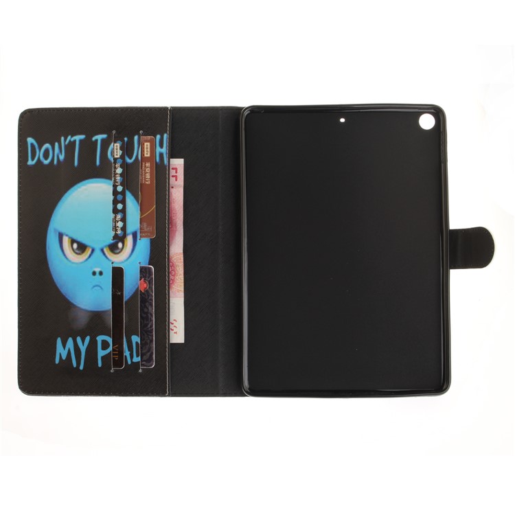 Cubierta de protección elegante de la carpeta del cuero modelado para el iPad 9.7 pulgadas (2017) - no toque mi cojín-9