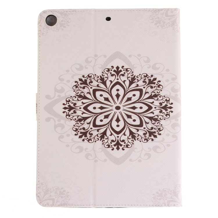 Patterned Smart Stand Leather Cover Case for iPad 9.7 (2018) / 9.7 (2017) - Stencil Pattern-3
