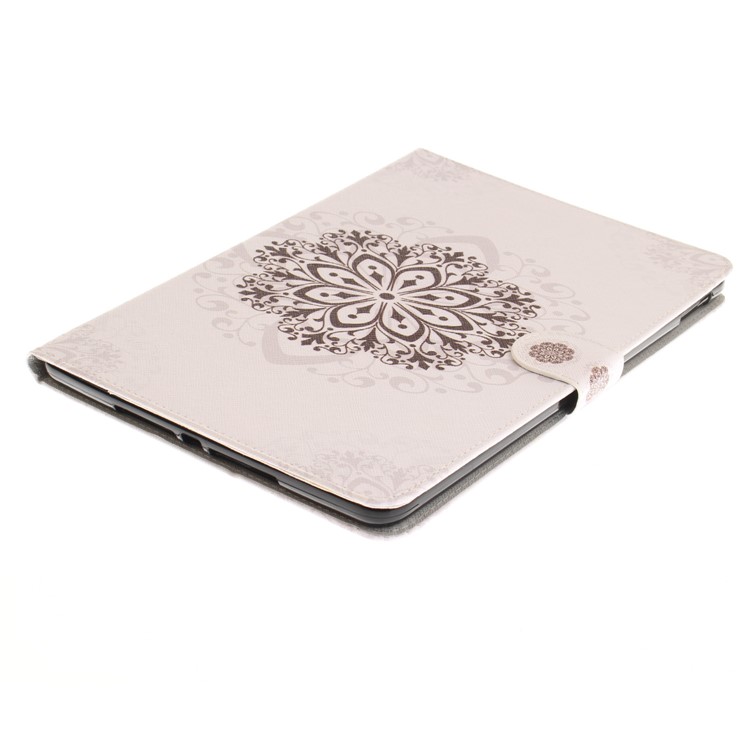 Patterned Smart Stand Leather Cover Case for iPad 9.7 (2018) / 9.7 (2017) - Stencil Pattern-4