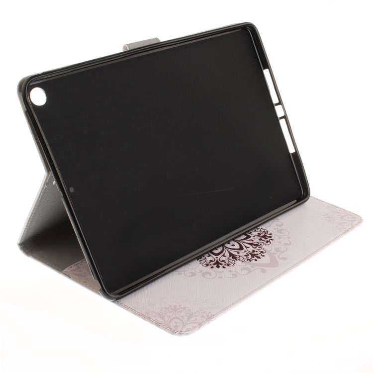 Patterned Smart Stand Leather Cover Case for iPad 9.7 (2018) / 9.7 (2017) - Stencil Pattern-6