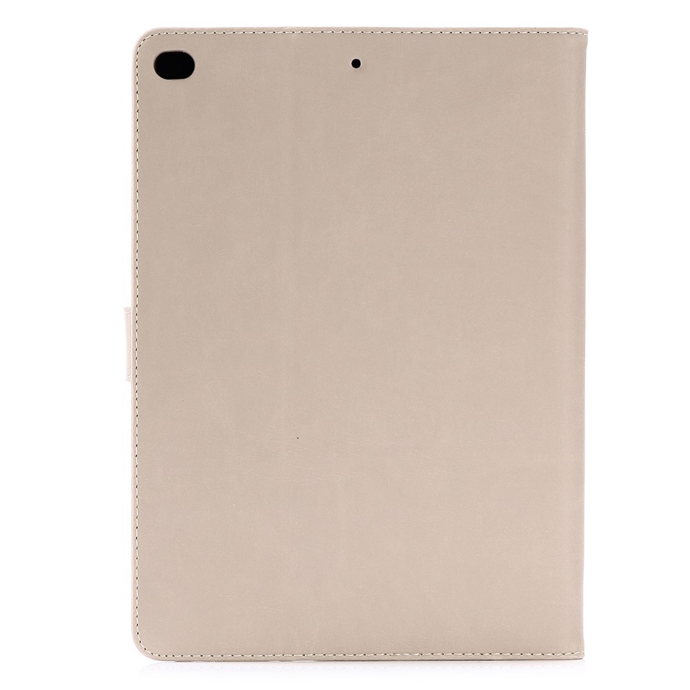 Für IPad 9.7 (2018) / (2017) Retro Crazy Horse Textur Leather Tablet Case Eckschutzfolio Stehende Abdeckung - Beige-3