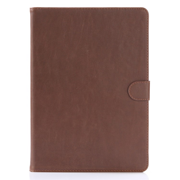 Retro Crazy Horse Leather Stand Phone Casing for iPad 9.7 (2018) / 9.7 (2017) - Coffee-2