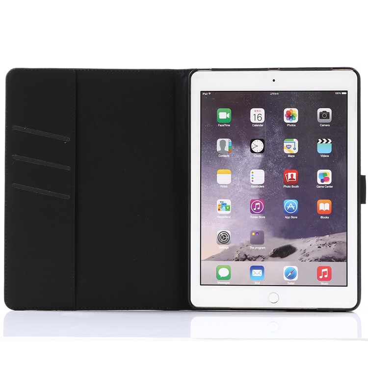 Для Ipad 9,7-дюймовый (2017) Ретро Сумасшедший Кожаный Кожаный Чехол Для Телефона С Подставкой - Коричневый-4