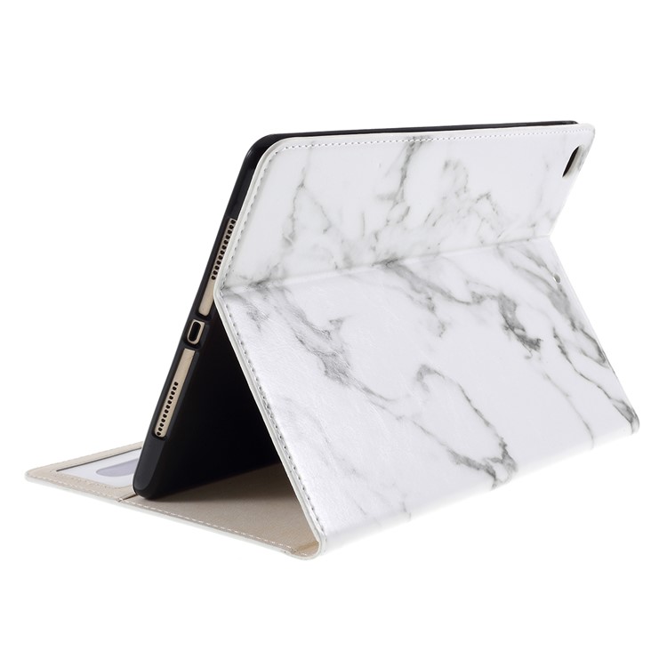 marbel patterm stant stand caparia de coura de caparia para ipad 9.7 (2018) / 9.7 (2017) / ar / air 2 / pro 9.7 (2016) - branco-9