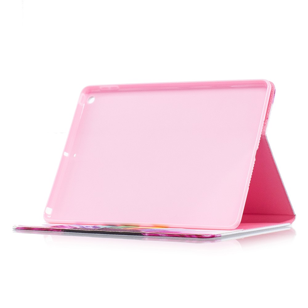 Musterdruck Brieftasche Lederständer Tablet Gehäuse Für IPad 9.7 (2018) / 9.7 (2017) - Bunte Blütenblätter-5