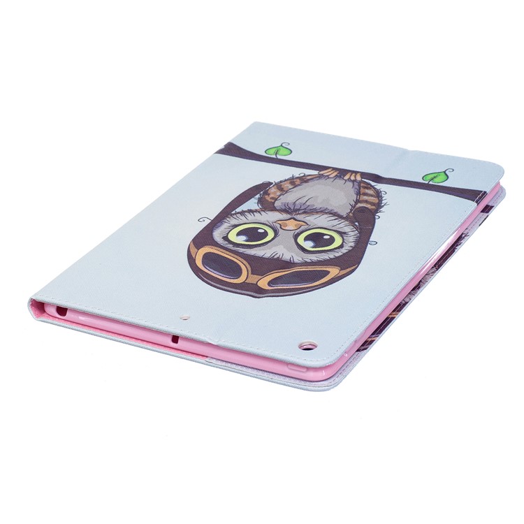 Pattern Printing Leather Wallet Flip Case for iPad 9.7 (2018) / 9.7 (2017) - Adorable Owl-7
