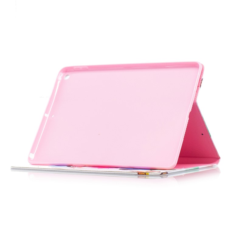 Pattern Printing Wallet Leather Cover with Stand for iPad 9.7 (2018) / 9.7 (2017) - Vivid Butterflies-5