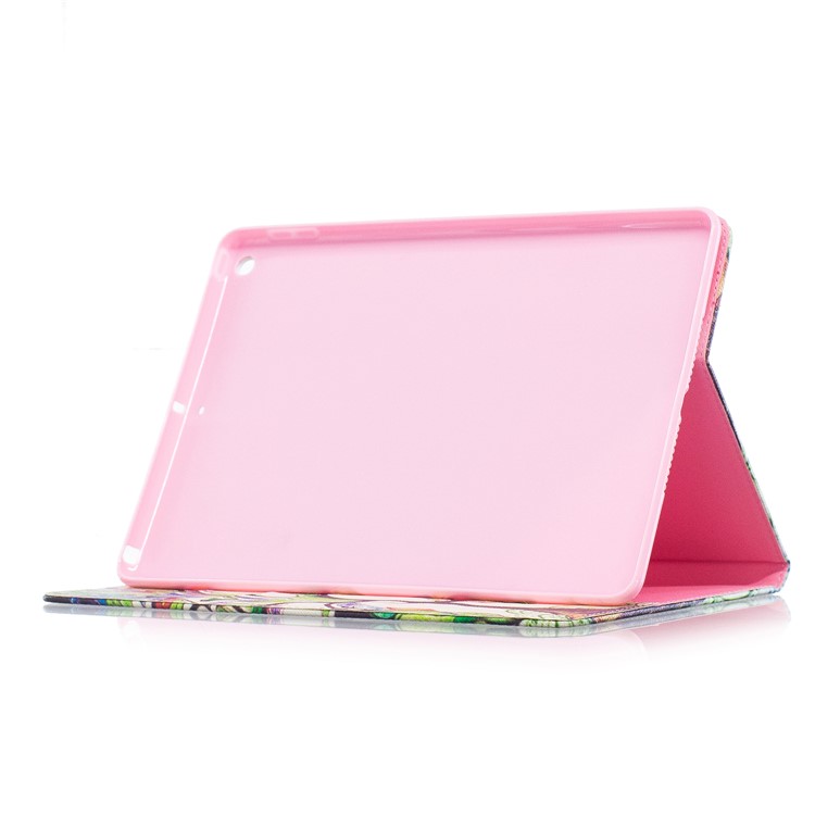 For iPad 9.7 (2018) / 9.7 (2017) Pattern Printing Leather Wallet Flip Shell - Colorized Tree-5