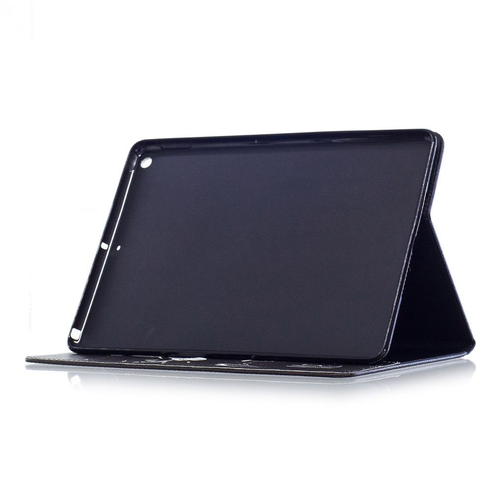 For iPad 9.7 (2018) / 9.7 (2017) Pattern Printing Leather Wallet Protective Shell - Do Not Touch Me-5