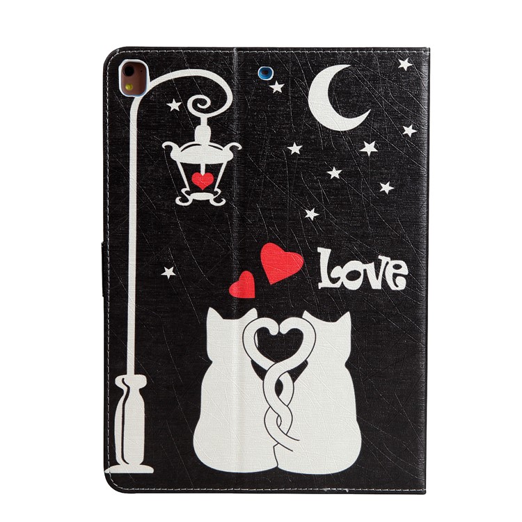 Pattern Printing Wallet Leather Stand Case Accessory for iPad 9.7 (2018) / 9.7 (2017) - Cat Lovers-2