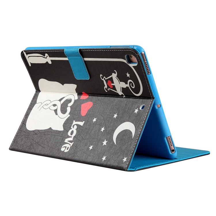 Pattern Printing Wallet Leather Stand Case Accessory for iPad 9.7 (2018) / 9.7 (2017) - Cat Lovers-3