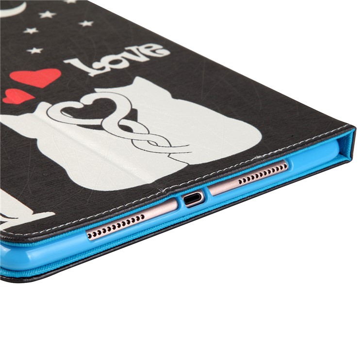 Pattern Printing Wallet Leather Stand Case Accessory for iPad 9.7 (2018) / 9.7 (2017) - Cat Lovers-4