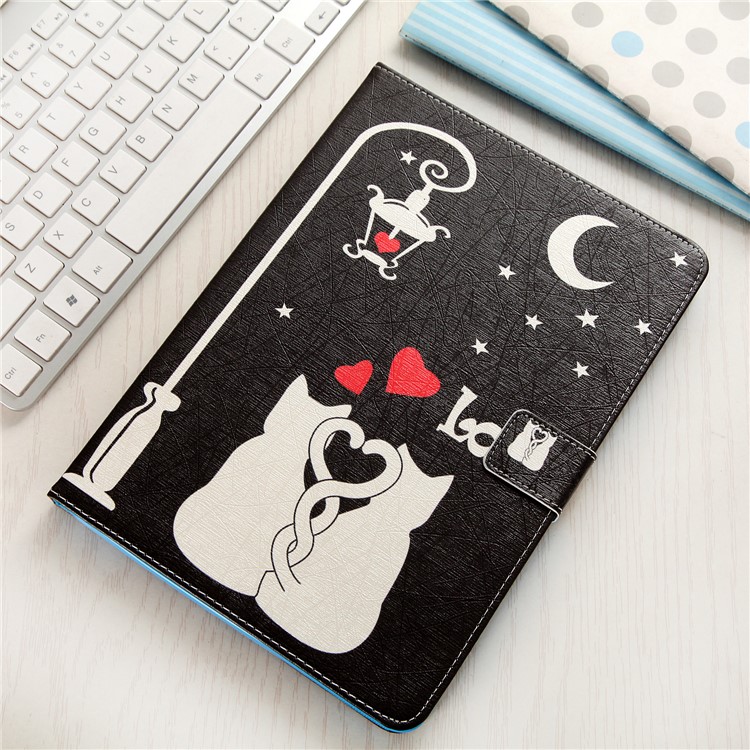Pattern Printing Wallet Leather Stand Case Accessory for iPad 9.7 (2018) / 9.7 (2017) - Cat Lovers-9