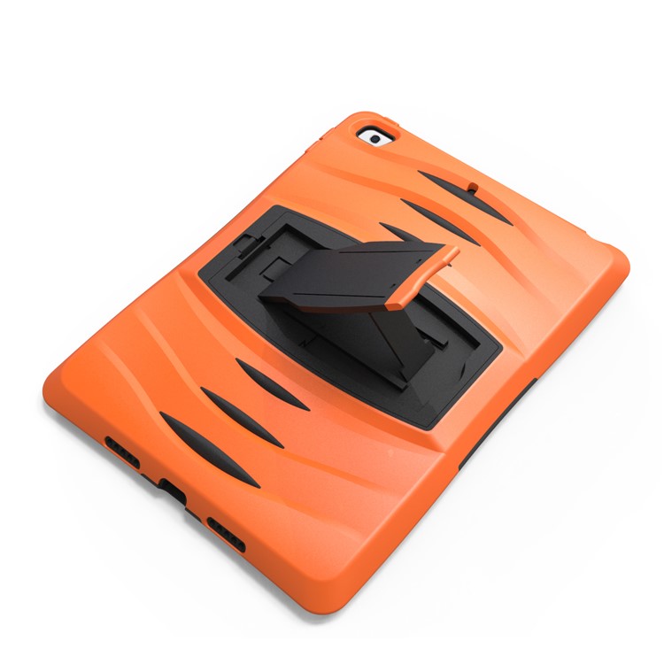 Rugged Impact Resistant Kickstand PC + Silicone Tablet Cover with Kickstand for iPad 9.7-inch (2017) - Orange-15