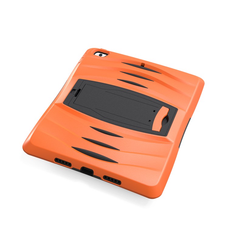 Rugged Impact Resistant Kickstand PC + Silicone Tablet Cover with Kickstand for iPad 9.7-inch (2017) - Orange-6