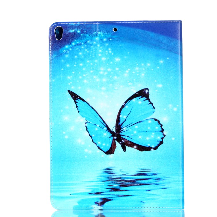 Pattern Printing Leather Protective Casing with Stand for iPad Air 10.5 (2019) / Pro 10.5-inch (2017) - Blue Butterfly-2