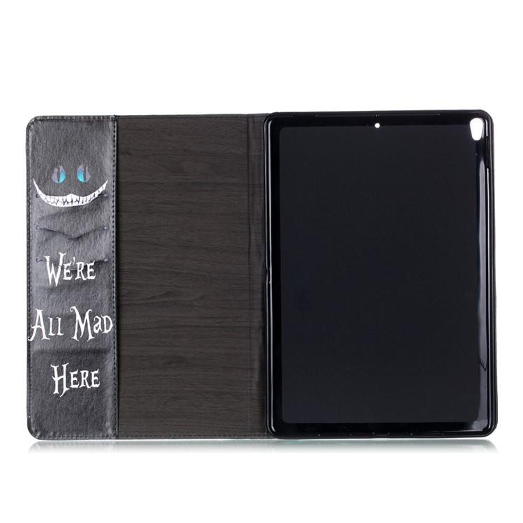 Pattern Printing PU Leather Stand Casing for iPad Air 10.5 (2019) / Pro 10.5-inch (2017) - We're All Mad Here-3