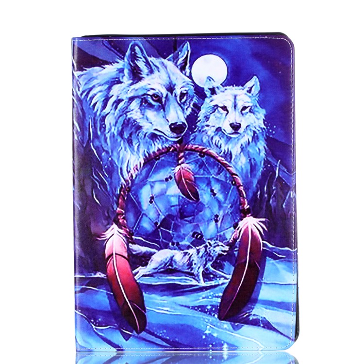 Impression des motifs Cuir en cuir PU avec support pour iPad Pro 10.5-pouce(2017) - Wolfs-1