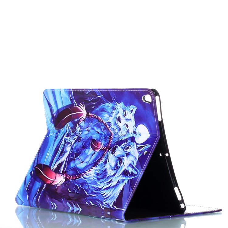 Impression des motifs Cuir en cuir PU avec support pour iPad Pro 10.5-pouce(2017) - Wolfs-5