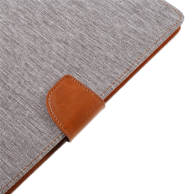 MERCURY GOOSPERY Canvas Leather Wallet Case Stand for iPad 9.7-inch (2017) - Grey-10