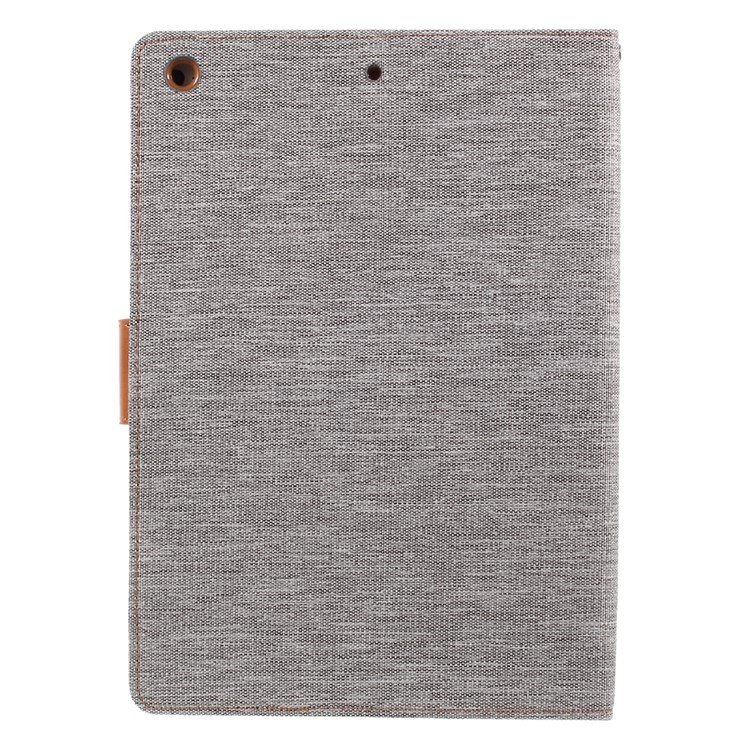 MERCURY GOOSPERY Canvas Leather Wallet Case Stand for iPad 9.7-inch (2017) - Grey-3