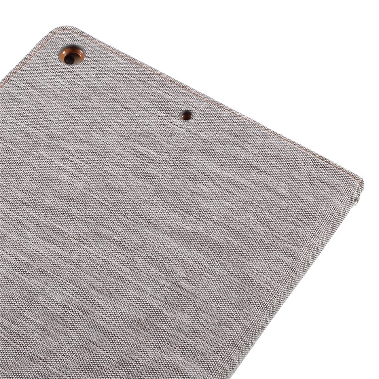 MERCURY GOOSPERY Canvas Leather Wallet Case Stand for iPad 9.7-inch (2017) - Grey-9