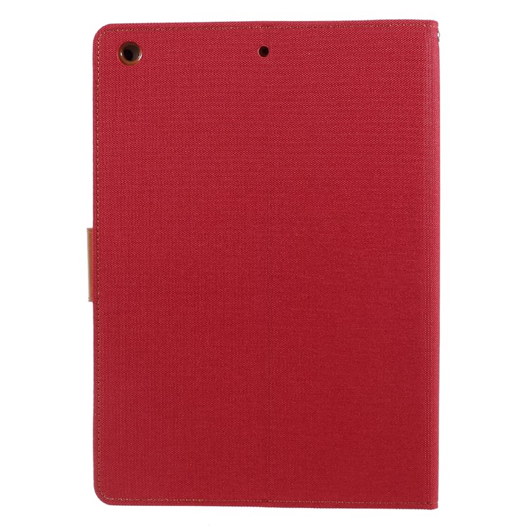 MERCURY GOOSPERY Portefeuille en toile étui en cuir pour iPad 9.7 pouces (2017) - Rouge-2