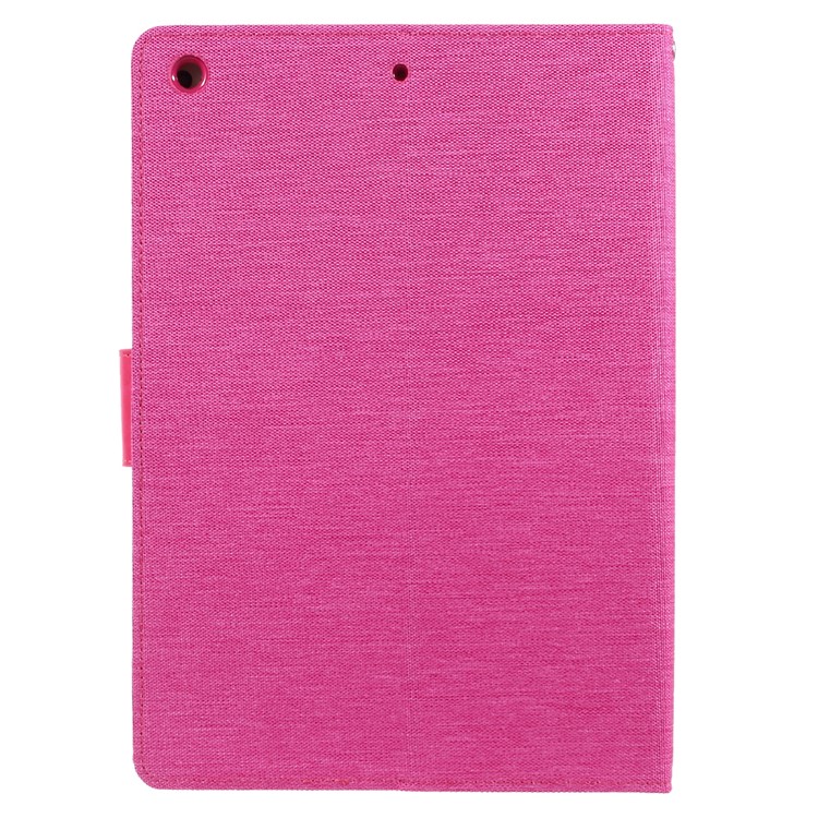 MERCURY GOOSPERY Canvas Wallet Stand Leather Shell for iPad 9.7 (2018) / 9.7 (2017) - Rose-2