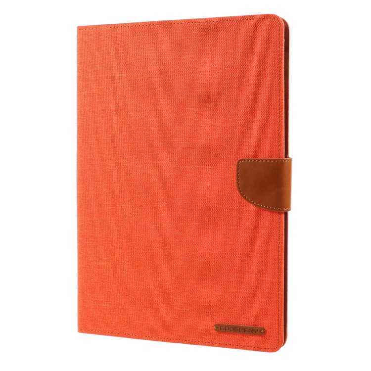 MERCURY GOOSPERY Copertina in cuoio per tela di canapa per iPad 9.7-pollice(2017) - arancia-3
