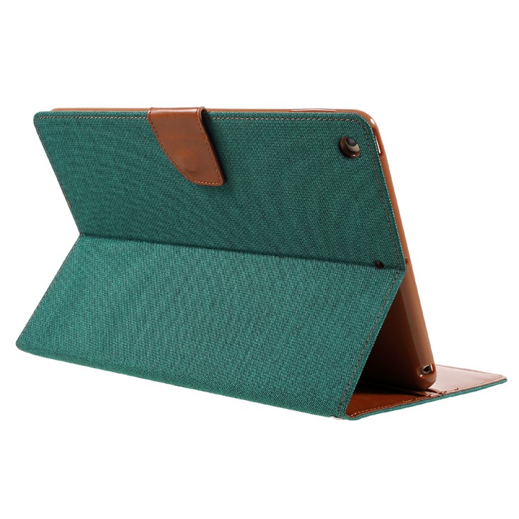 Bolsa de couro wallet wallet MERCURY GOOSPERY para iPad 9,7 polegadas (2017) - Verde-5