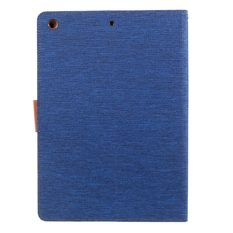 MERCURY GOOSPERY Canvas Leather Wallet Tablet Case for iPad 9.7 (2018) / 9.7 (2017) - Light Blue-2