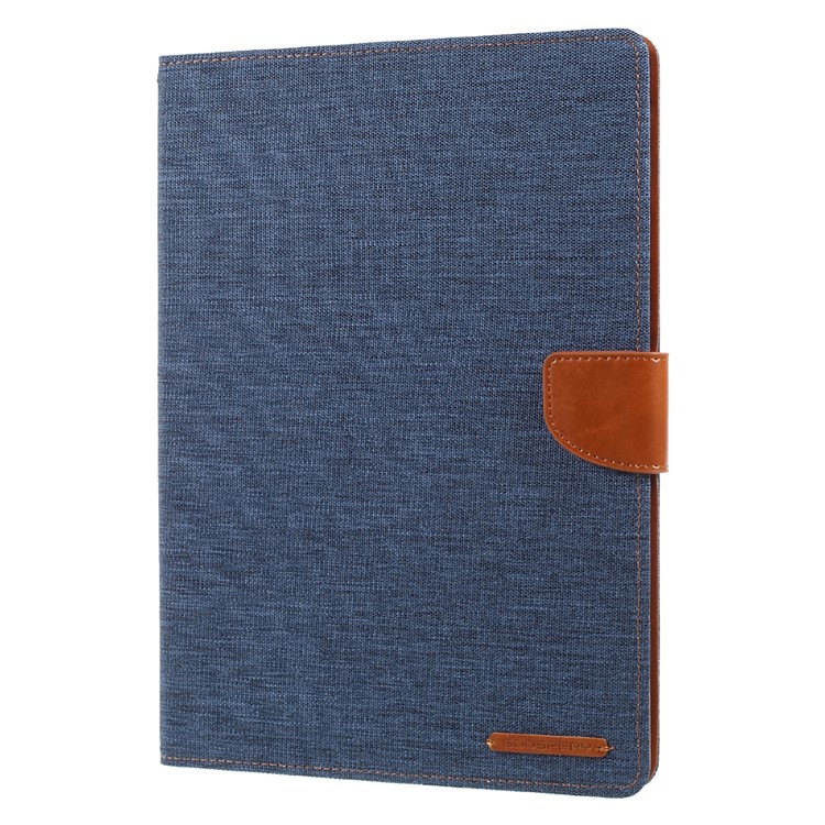MERCURY GOOSPERY Canvas Leather Case Accessory for iPad 9.7 (2018) / 9.7 (2017) - Dark Blue-3