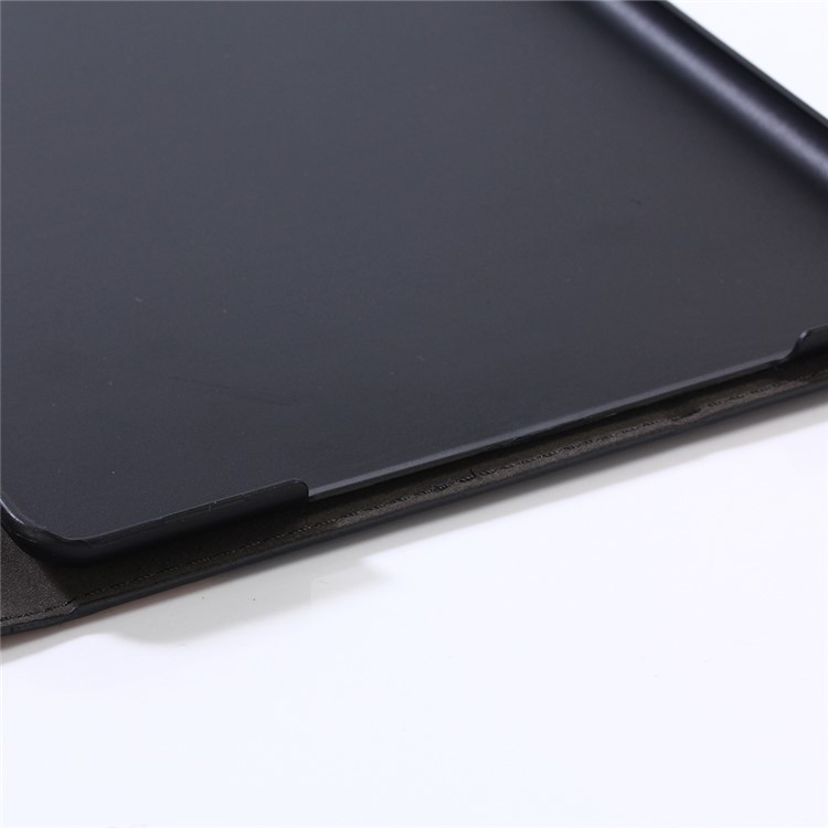 Wood Texture Magnetic Leather Wallet Stand Case for iPad 9.7 (2017) - Black-6