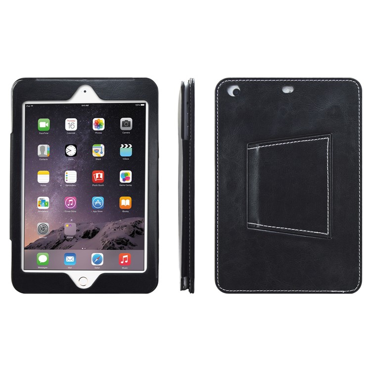 Detachable Wallet Leather Stand Flip Case for iPad 9.7-inch (2017) - Black-2