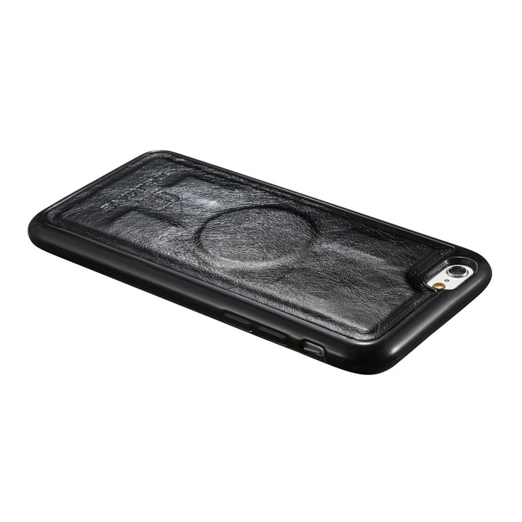 DG.MING Detachable 2-in-1 Magnetic TPU + Genuine Leather Case for iPhone 6s Plus / 6 Plus - Black-16