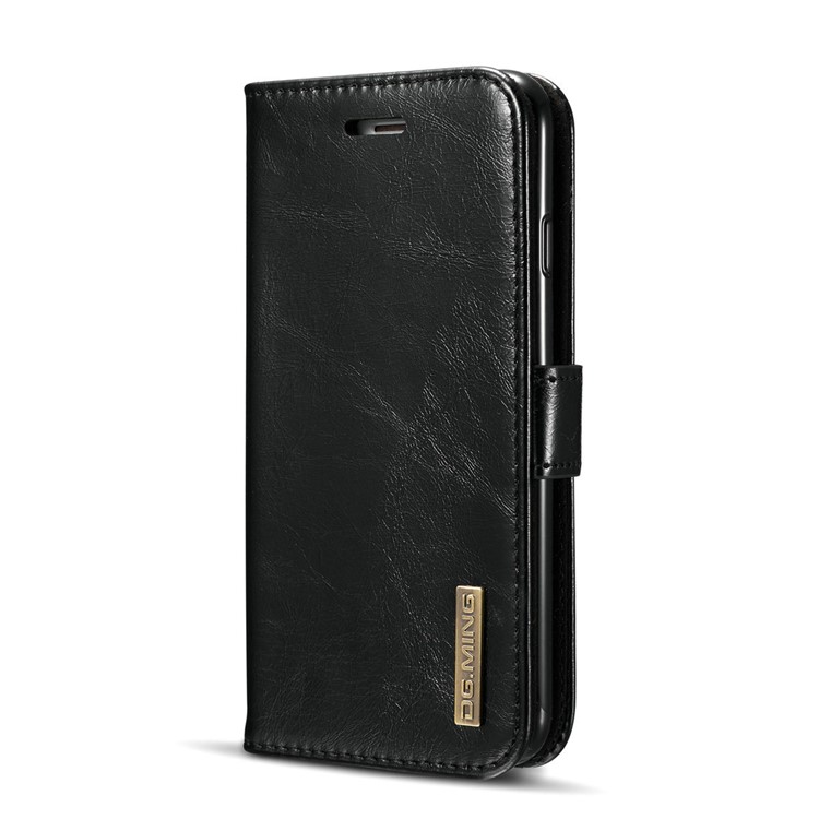 DG.MING Detachable 2-in-1 Magnetic TPU + Genuine Leather Case for iPhone 6s Plus / 6 Plus - Black-3