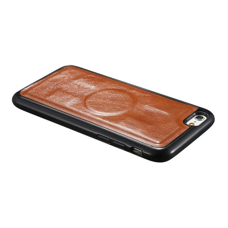 DG.MING Detachable 2-in-1 Genuine Leather Mobile Phone Case for iPhone 6s Plus / 6 Plus - Brown-16