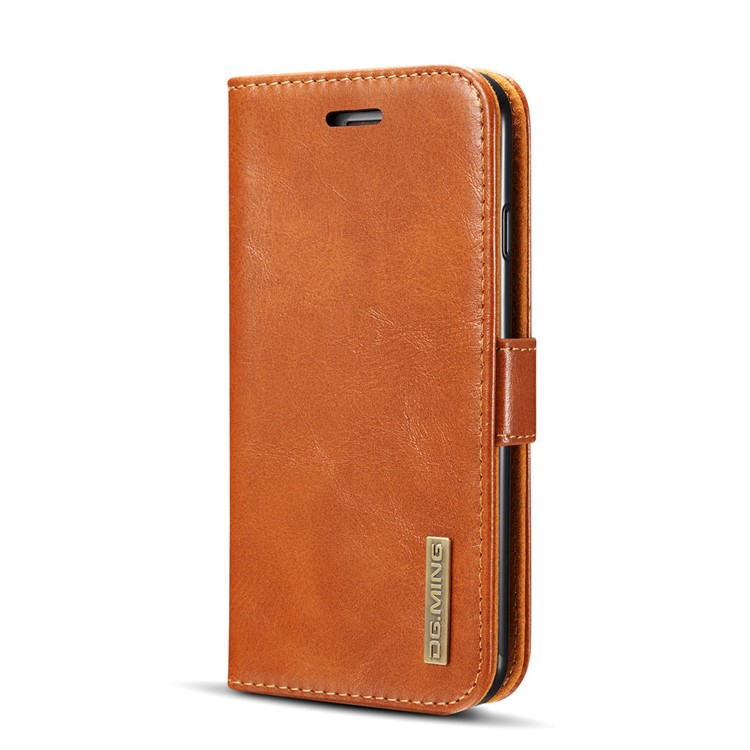 DG.MING Detachable 2-in-1 Genuine Leather Mobile Phone Case for iPhone 6s Plus / 6 Plus - Brown-3