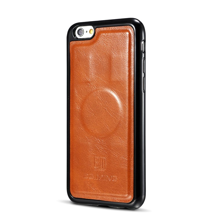 DG.MING Detachable 2-in-1 Genuine Leather Mobile Phone Case for iPhone 6s Plus / 6 Plus - Brown-5
