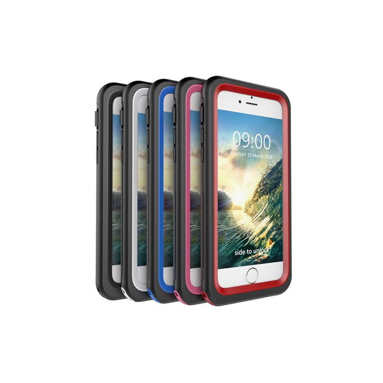 3-Meter Underwater Waterproof PC+TPU Cover for iPhone 7 with Responsive Buttons - Black-10