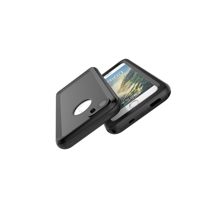 3-Meter Underwater Waterproof PC+TPU Cover for iPhone 7 with Responsive Buttons - Black-3
