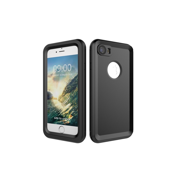 3-Meter Underwater Waterproof PC+TPU Cover for iPhone 7 with Responsive Buttons - Black-4