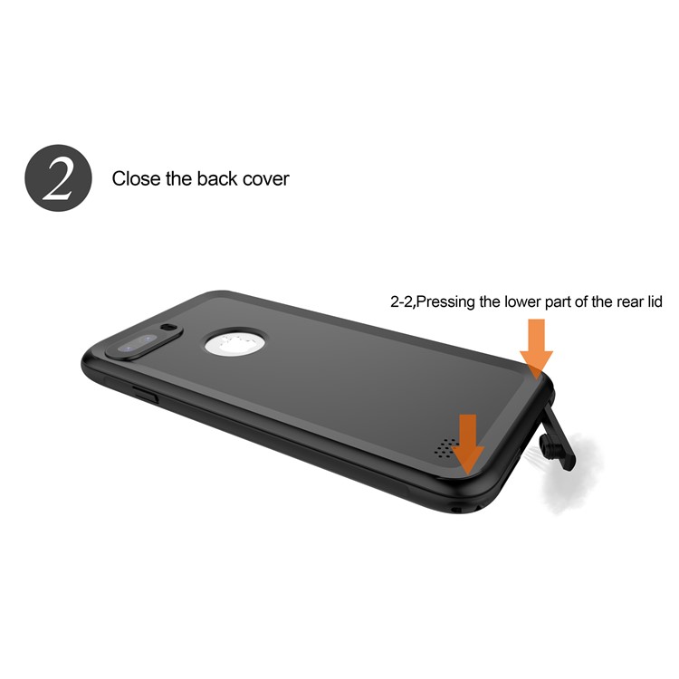 3-Meter Underwater Waterproof PC+TPU Cover for iPhone 7 with Responsive Buttons - Black-7