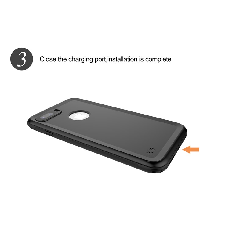 3-Meter Underwater Waterproof PC+TPU Cover for iPhone 7 with Responsive Buttons - Black-8