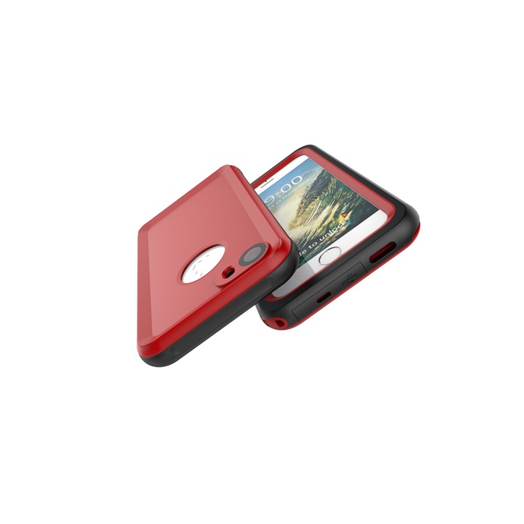 3-Meter Underwater Waterproof PC+TPU Phone Case for iPhone 7 with Responsive Buttons - Red-3