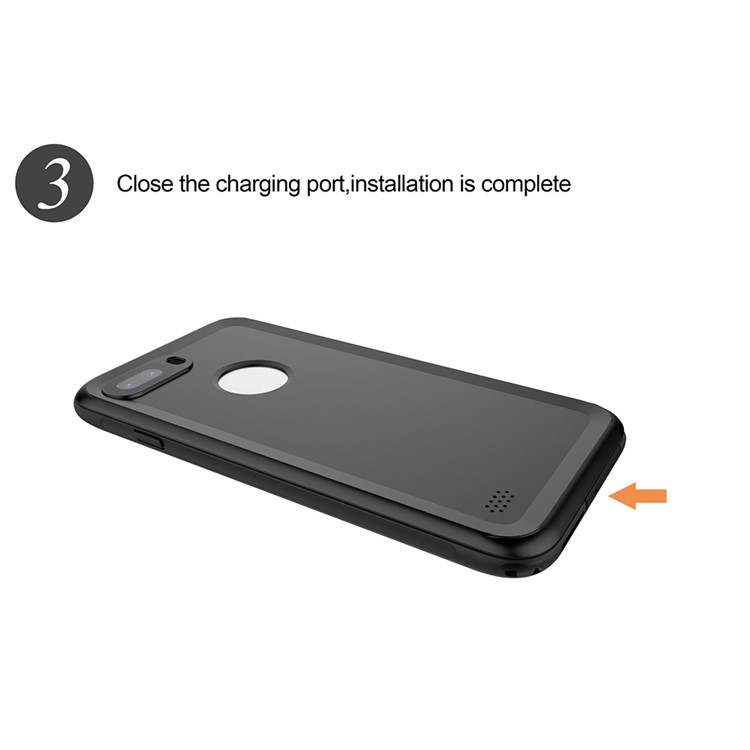 2M Underwater Waterproof Diving Shell for iPhone 7 Plus with Responsive Buttons - Black-11