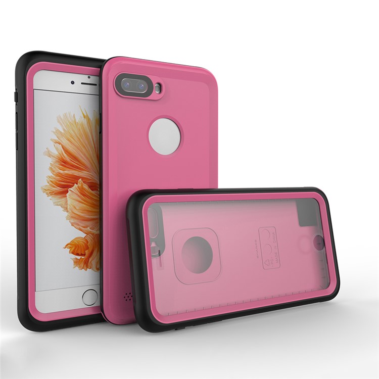 2M Underwater Waterproof Diving Phone Shell for iPhone 7 Plus with Responsive Buttons - Pink-5