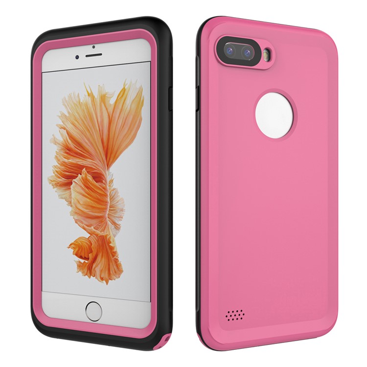 2M Underwater Waterproof Diving Phone Shell for iPhone 7 Plus with Responsive Buttons - Pink-6