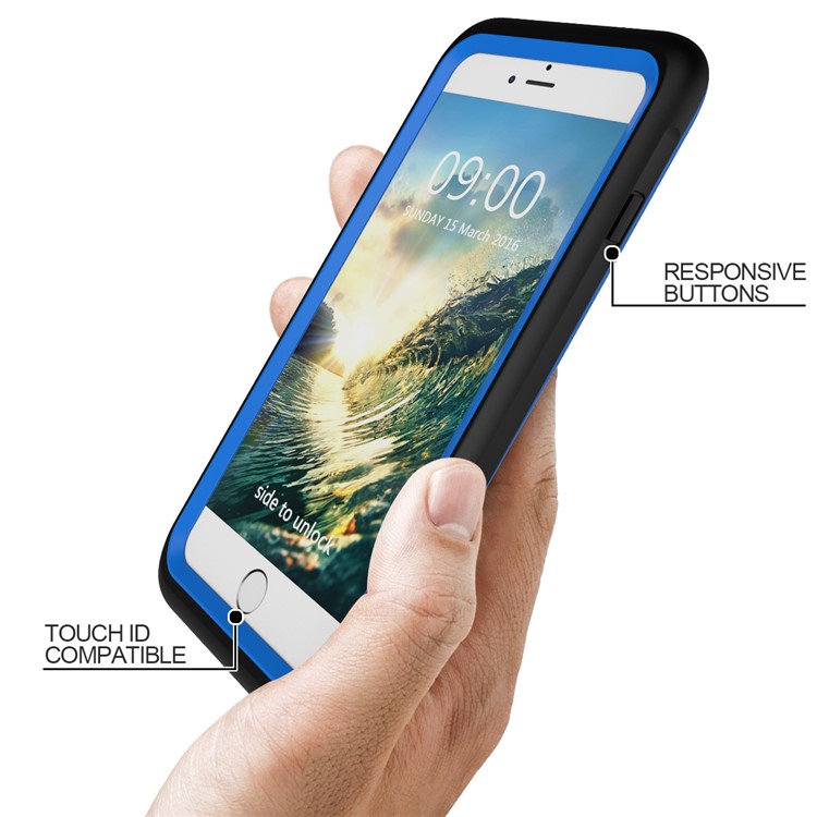 2M Underwater Waterproof Diving Cellphone Cover for iPhone 7 Plus with Responsive Buttons - Blue-2